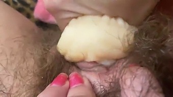 Pov Masturbation With Sex Toy And Extreme Closeup Of Hairy Pussy Orgasm