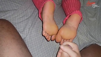 I Gave My Stepson A Footjob And Helped Him Ejaculate