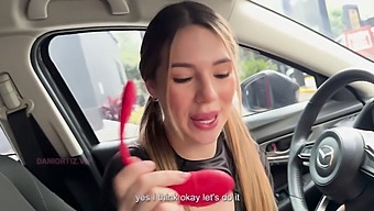 Dani Ortiz Pleasures Herself With A Vibrator While Driving In Hd