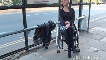 Handicapped Adult Film Actress Exposes Herself In Public Alongside A Partially Exposed Princess